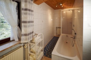 Ferienwohnung 1 - Bad mit Badewanne und Dusche